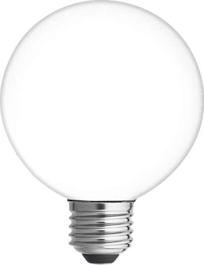 SATIN globepære 60mm matt opal E27 7W