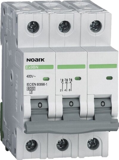 Noark Vern-/Automatsikring 3P C 20A 6Ka Ac Ex9bn 100144 Noark Vern-/Automatsikring 3P C 20A 6Ka Ac Ex9bn 100144