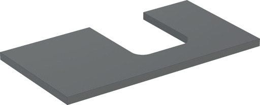 GEBERIT ONE bordplate 900x470x30mm utskjæring for høytrykkspumper i skål
