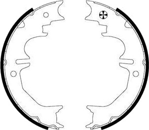 PAGID H9895N Bremseskosett, håndbrems PAGID H9895N Bremseskosett, håndbrems
