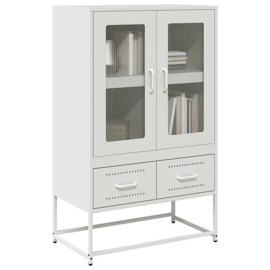 Highboard hvit 68x39x111,5 cm stål 8721158372017 Highboard hvit 68x39x111,5 cm stål 8721158372017