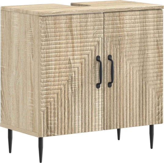vidaXL Baderomsvaskeskap HAARLEM Sonoma eik 59,5 x 31,5 x 59 cm