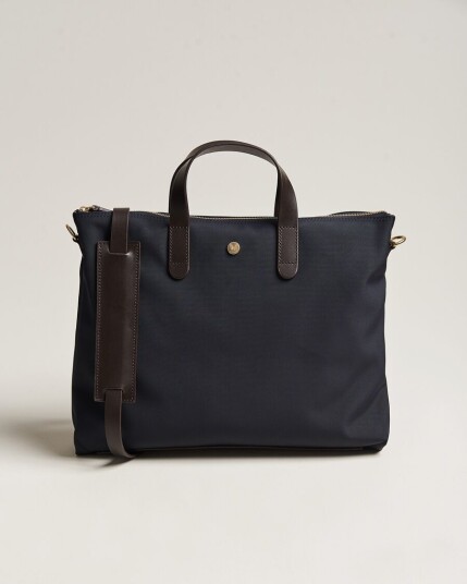 MismoM/S Canvas Slim BriefNavy/Dark Brown