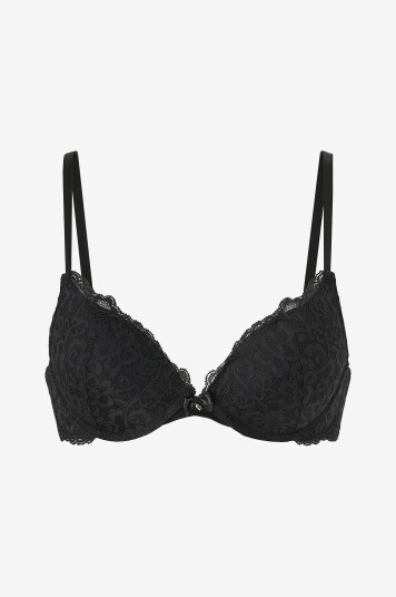 Hunkemöller Push up BH Marine pp Push Svart Hunkemöller Push up BH Marine pp Push Svart