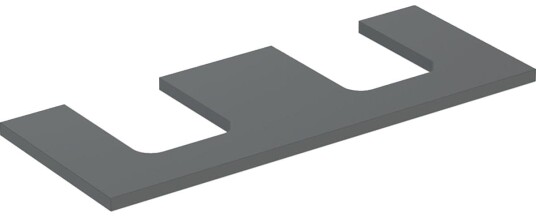 Geberit One 505.335.00.3 Benkeplate 120 cm, For 2 Servanter Lava