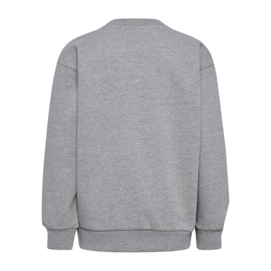 Hummel   Genser Loose Crewneck Bee Grey Melange   110 116