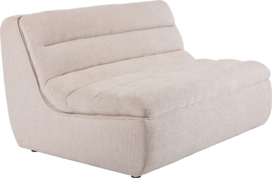 Valdoro 2 seters midtmodul i stoff 135 cm Beige