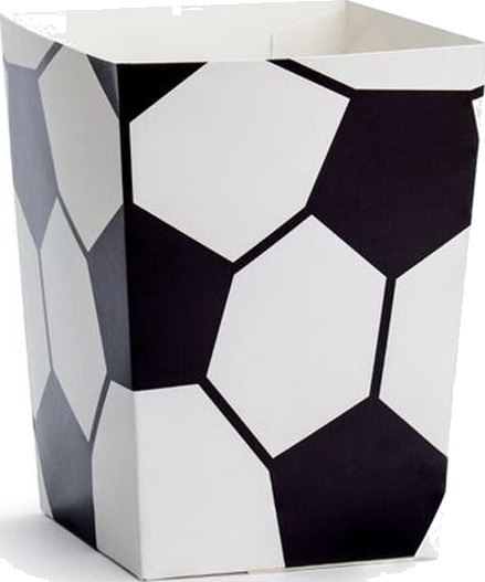 6 stk Fotball Snack/Popcornbeger