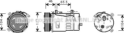 AC-kompressor PRASCO VNAK050