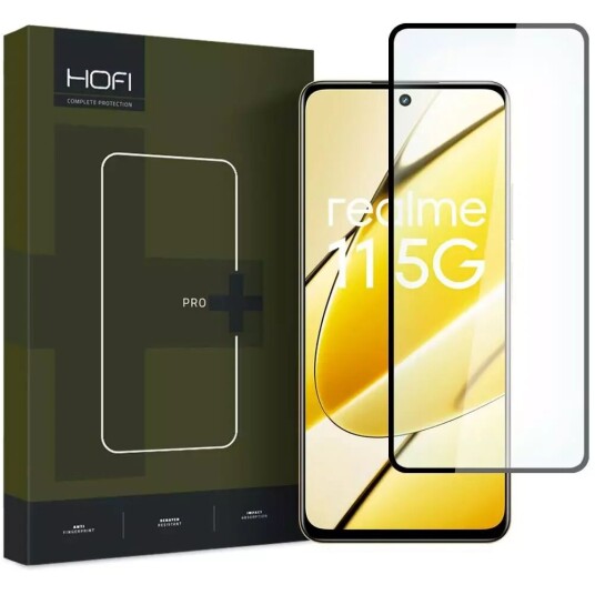 HOFI Realme 11 5G Hofi Glass Pro+ Skjermbeskytter - Case Friendly - Svart Kant