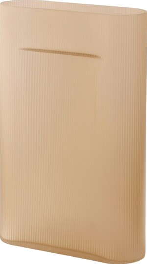 Ridge Vase Frostet Glass 48,5 cm, Light Orange