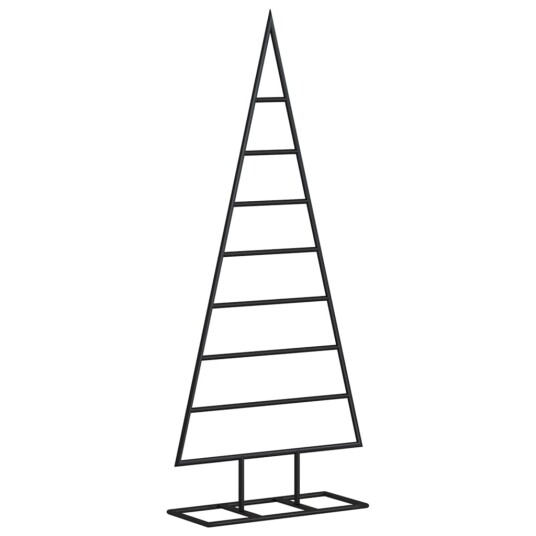 vidaXL Juletre til dekorasjon metall svart 125 cm