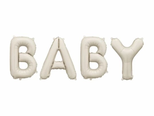 Baby Beige Folieballong 140x43 cm