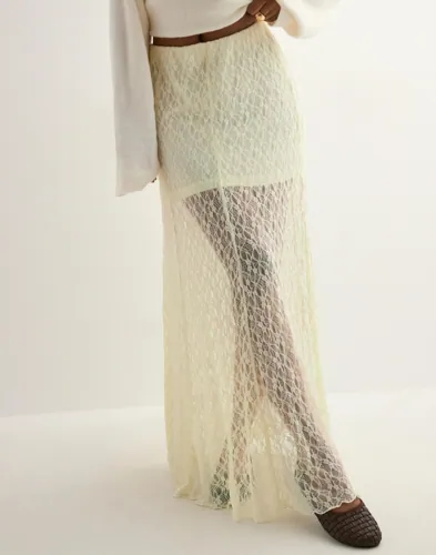 Neo Noir   Hvit   Mariya Lace Skirt