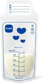 MAM Oppbevaringsposer for Brystmelk 180 ml - 25 stk.