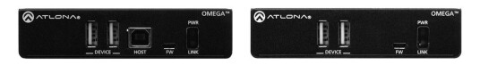ATLONA Omega Series AT-OME-EX-KIT-LT - sender og mottaker - video/lyd/infrarød/seriell/USB/strøm-forlenger - HDBaseT ATLONA Omega Series AT-OME-EX-KIT-LT - sender og mottaker - video/lyd/infrarød/seriell/USB/strøm-forlenger - HDBaseT