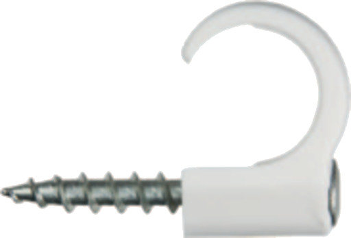 Schneider Electric 2191055 Klammer 18-22 mm, 50-pakning Hvit