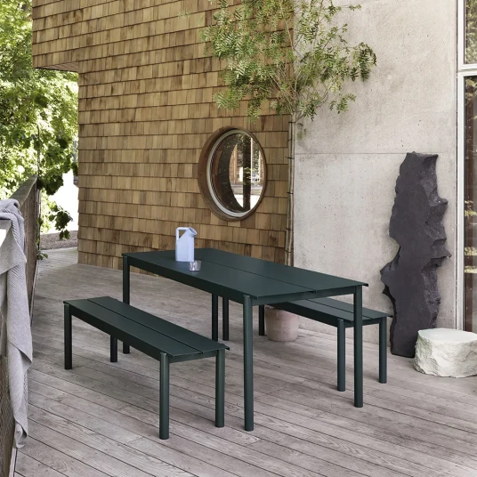 Muuto Linear Steel Benk 110x34 cm Grey Muuto Linear Steel Benk 110x34 cm Grey