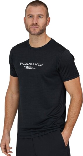 Endurance Portofino Performance Trenings T skjorte Herre Grå/Svart 3XL