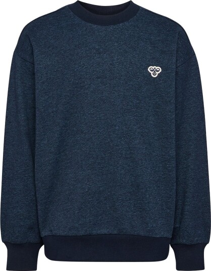 Hummel Collegegenser - HmlJR - Loose - Dress Blues - Hummel - 7-8 år (122-128) - Collegegenser Blå Marineblå
