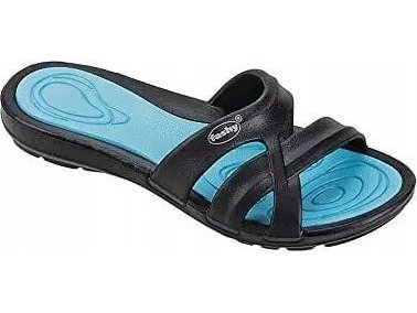 Slippers For Ladies Fashy Mayfield 7659 52 37 Black/Turquoise