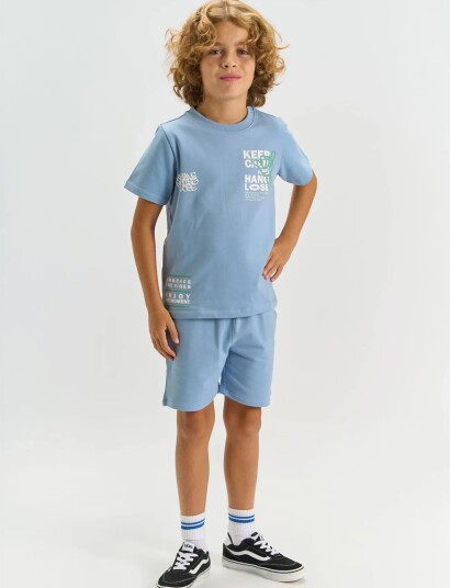 The New Tntitus Sweat Shorts   Blue   122/128