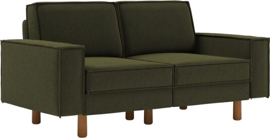 Vilsa 2 seters sofa Brun/Mørkegrønn