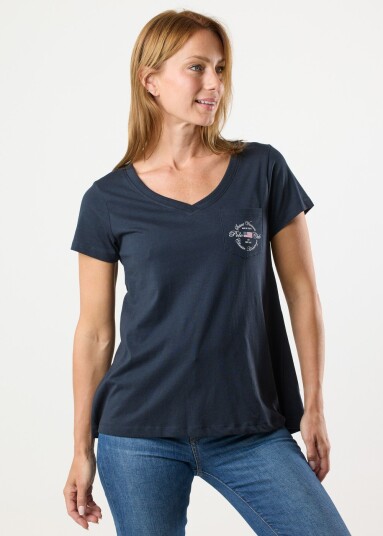 Saint Vincent St Tropez Tee W Navy Xs T-Shirts