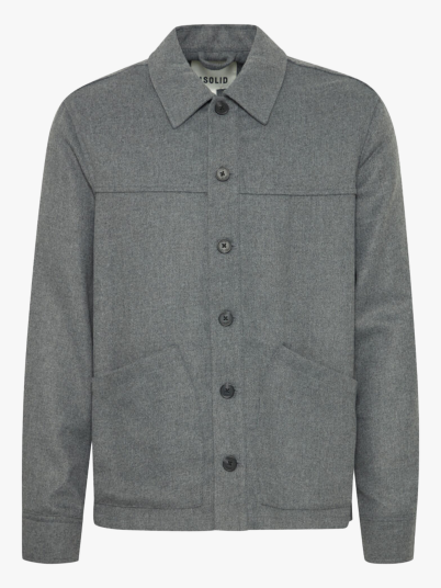 Solid Nels Overshirt Grå XL