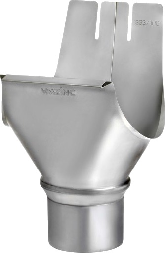 VMZINC ekspansjonstapp, ZINC NATURAL - 333/87 mm, t/halv Zink Natur