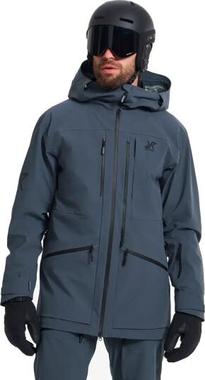 RevolutionRace Atlas Long 3L Ski Jacket Herre India Ink Størrelse:3XL Skalljakke Turjakke & Vindjakke