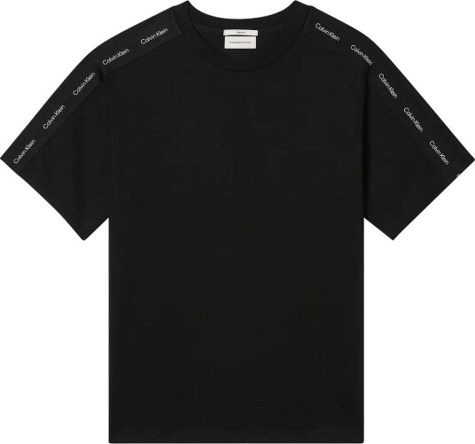 Calvin Klein Jeans Ss 20S Easy Clsc Tape Tee Black S