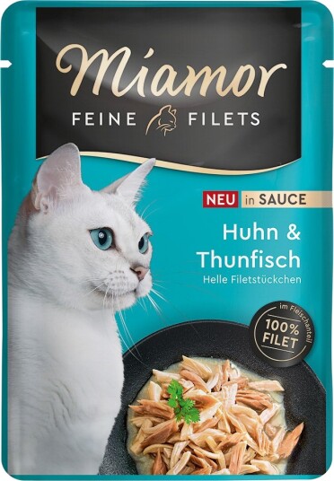 Miamor Våtfôr Fine Fileter I Saus Og Tunfisk Kylling 24 X 100 G Miamor Våtfôr Fine Fileter I Saus Og Tunfisk Kylling 24 X 100 G