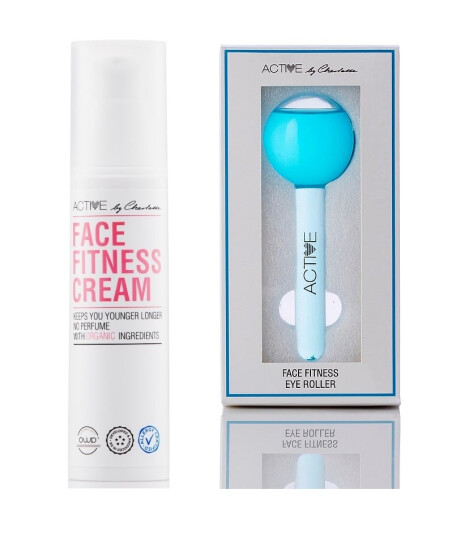 Active By Charlotte Face Fitness Cream 50 ml + Active By Charlotte Eye Roller Blue Active By Charlotte Face Fitness Cream 50 ml + Active By Charlotte Eye Roller Blue