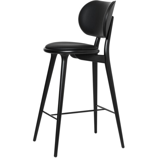 Mater The High Stool Backrest BarstoSvart Lakkert Bøk Mater The High Stool Backrest BarstoSvart Lakkert Bøk