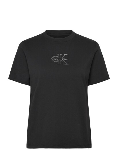 Calvin Klein Jeans Ss Classic Foil Monologo Tee Black XL