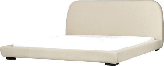 Dubbelsäng Beliani Roisel med lamellram 160x200 Bouclé Beige 180x200 VALUE_MISSING_1