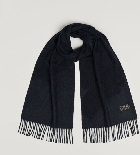 BEAMS PLUS Cashmere Scarf Navy
