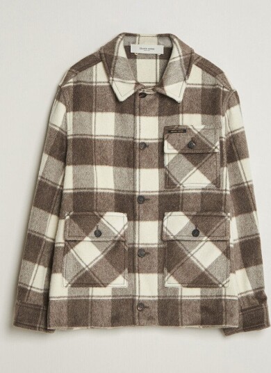 Golden Goose Wool/Mohair Work Jacket Brown/White