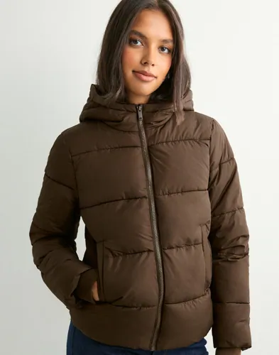 Pieces   Brun   Pcbee New Short Puffer Jacket Noos