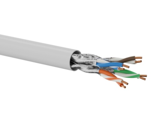 Alantec Kif6alsoh500b 500 M Cat6a U/Ftp Stp Lysegrå KIF6ALSOH500B