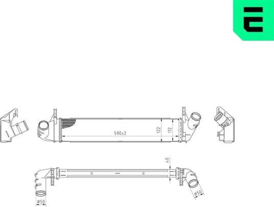 Intercooler ERA 672131 Intercooler ERA 672131