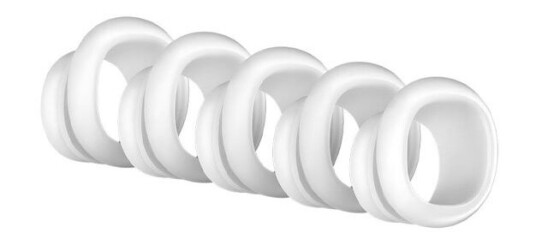 Satisfyer Pro Penguin Next Generation Silikon Sugehoder 5 Pack   - Hvit