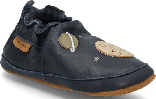 Mikk line Leather Slipper 3D Navy 27/28 16.5CM