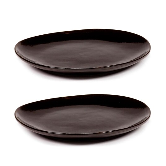 Serax La Mère tallerken M Ø20 cm 2pakn. Dark brown