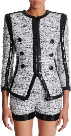 Balmain Dame Jakker Hvit S, Balmain Dame Jakker Hvit S,