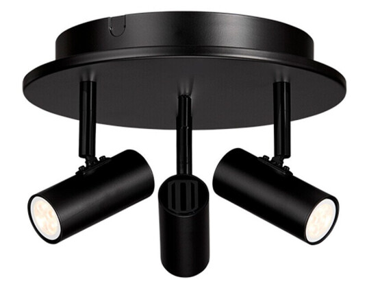 Belid Cato Triospot Taklampe Mat Svart/Matt Svart