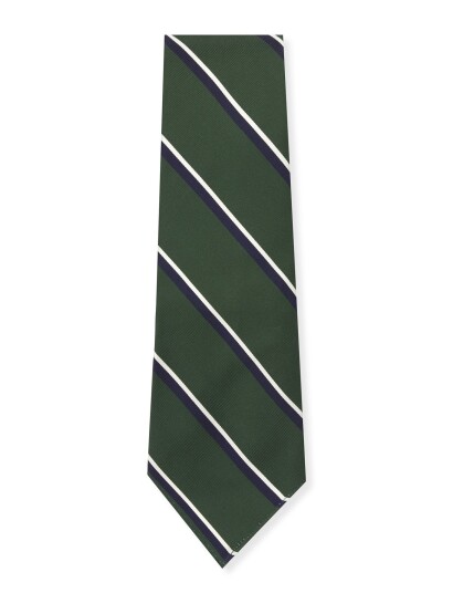 Polo Ralph Lauren Mogador Stripe Wvn Neck Tie Green ONE SIZE Polo Ralph Lauren Mogador Stripe Wvn Neck Tie Green ONE SIZE