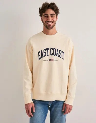 Gant Spray Graphic C neck Collegegensere Beige