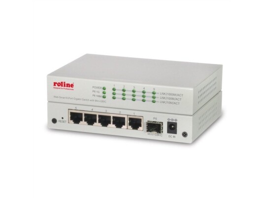 Roline 21.14.3523, Håndtert, Gigabit Ethernet (10/100/1000), Full Tosidig, Kan Monteres På Vegg